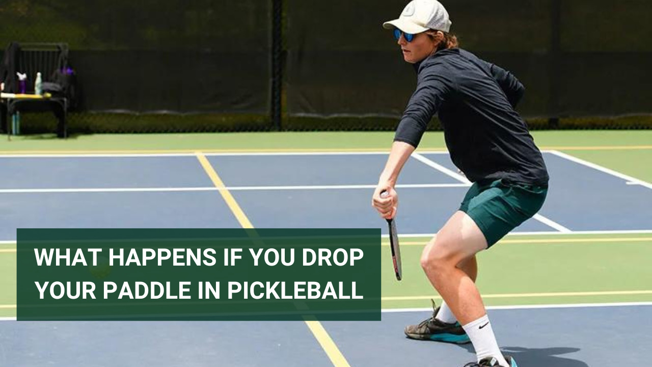 What happens if you drop your paddle in pickleball